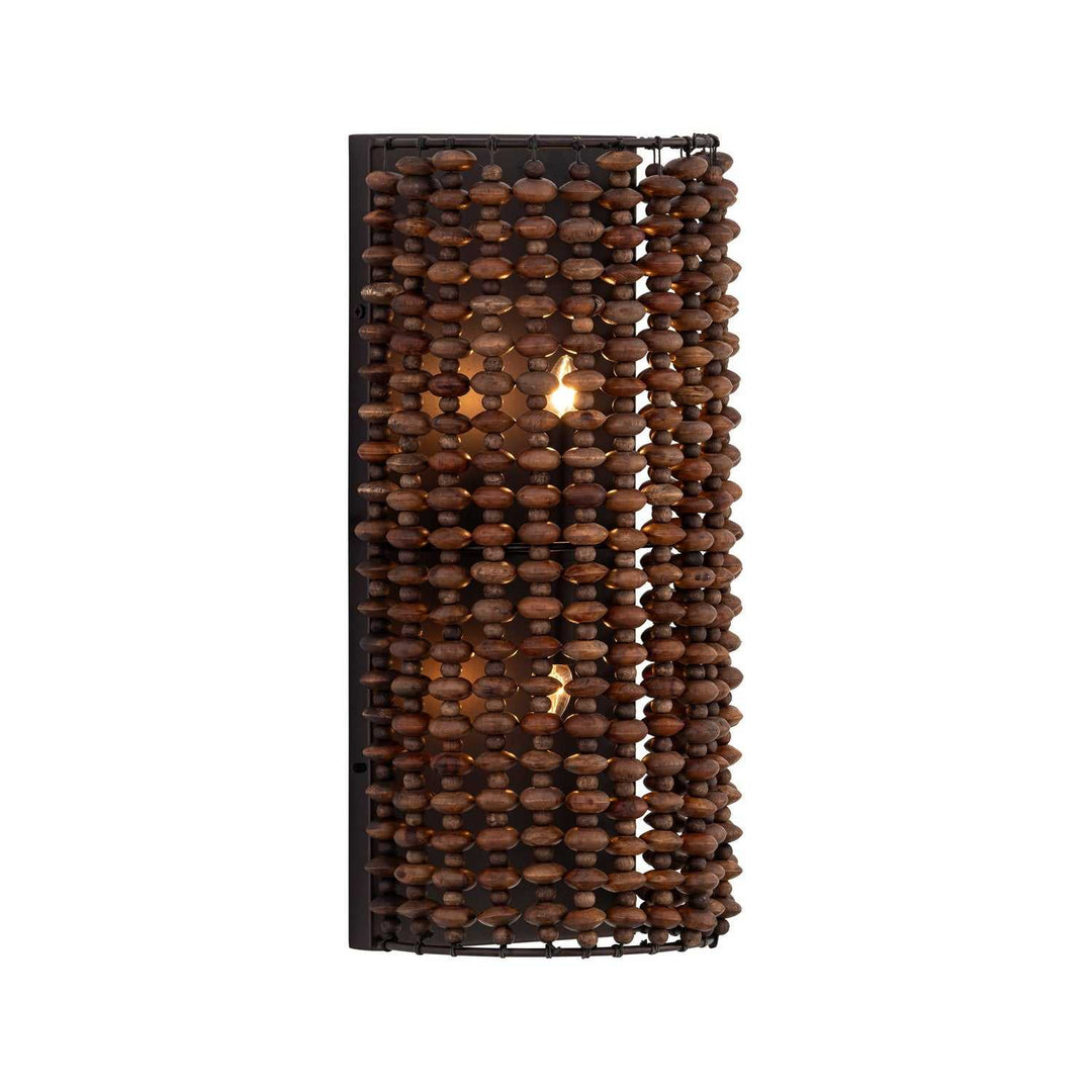 Beaudelle Two Light Wall Sconce in Dark Bronze Minka-Lavery