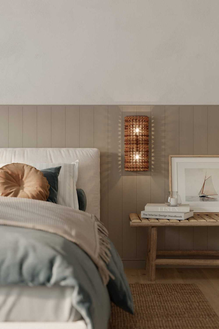 Beaudelle Two Light Wall Sconce in Dark Bronze Minka-Lavery