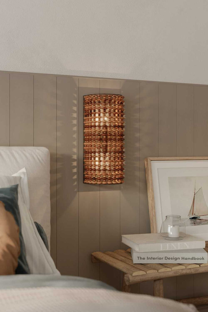Beaudelle Two Light Wall Sconce in Dark Bronze Minka-Lavery