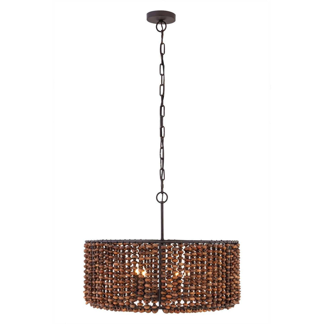 Beaudelle Four Light Pendant in Dark Bronze Minka-Lavery