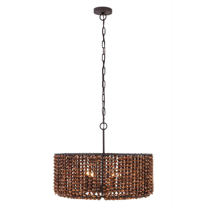 Beaudelle Four Light Pendant in Dark Bronze Minka-Lavery