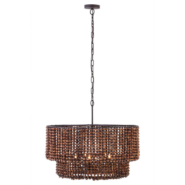Beaudelle Five Light Pendant in Dark Bronze Minka-Lavery