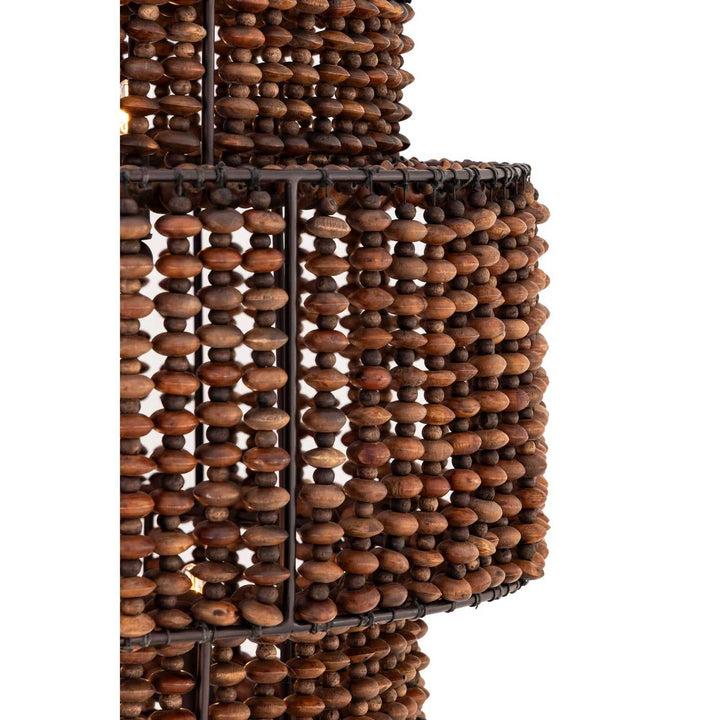 Beaudelle Nine Light Pendant in Dark Bronze Minka-Lavery