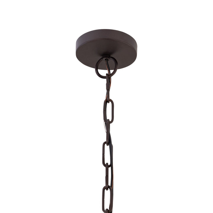 Beaudelle Nine Light Pendant in Dark Bronze Minka-Lavery