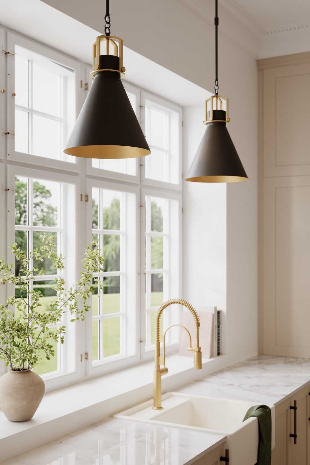 Fenric One Light Pendant in Dark Bronze Minka-Lavery