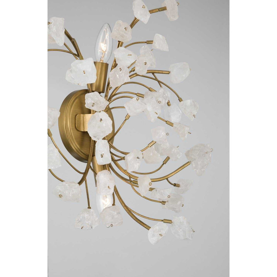 Ramus Two Light Wall Sconce in Painted Legacy Brass Minka-Lavery
