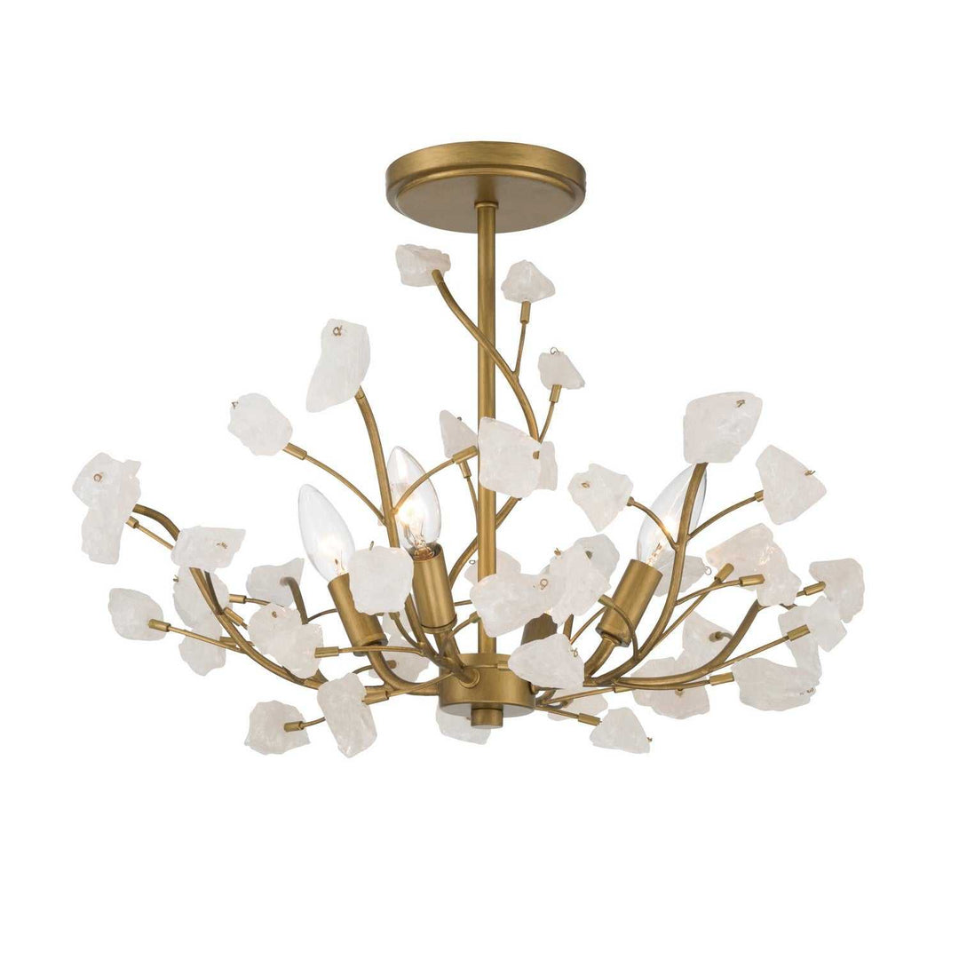 Ramus Five Light Semi-Flush Mount in Painted Legacy Brass Minka-Lavery
