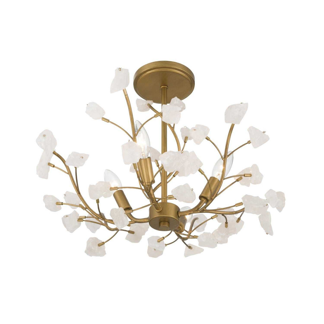 Ramus Five Light Semi-Flush Mount in Painted Legacy Brass Minka-Lavery