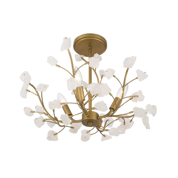 Ramus Five Light Semi-Flush Mount in Painted Legacy Brass Minka-Lavery