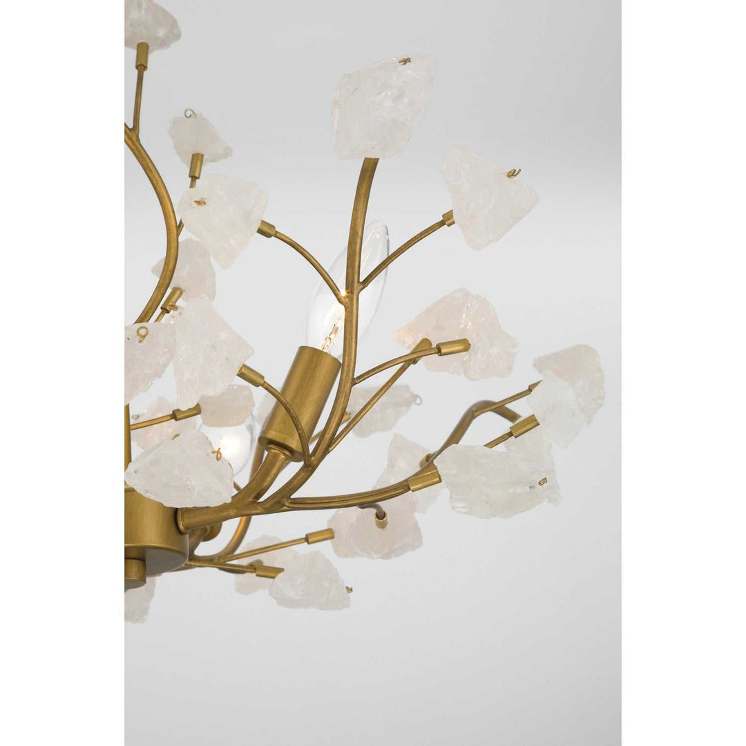 Ramus Five Light Semi-Flush Mount in Painted Legacy Brass Minka-Lavery