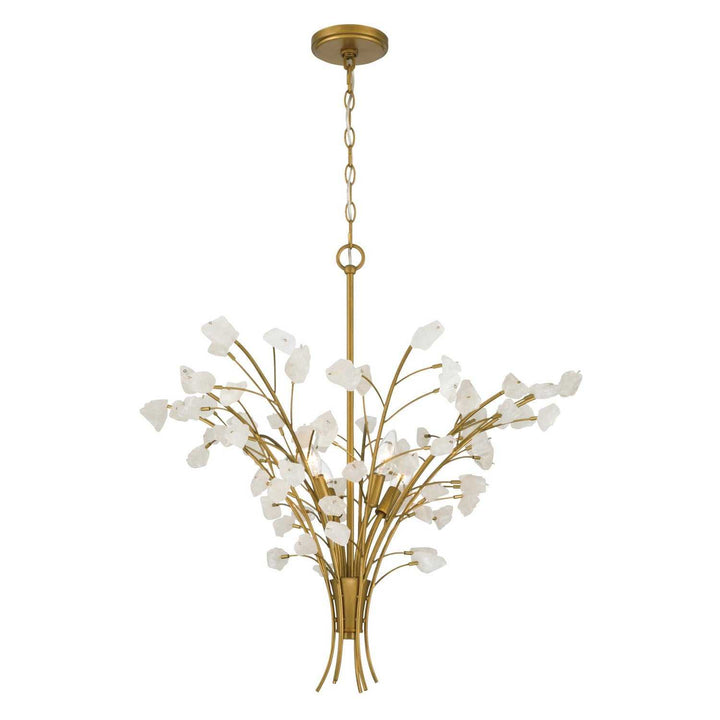 Ramus Six Light Chandelier in Painted Legacy Brass Minka-Lavery