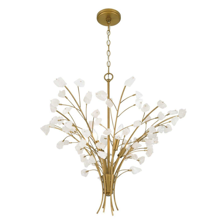 Ramus Six Light Chandelier in Painted Legacy Brass Minka-Lavery