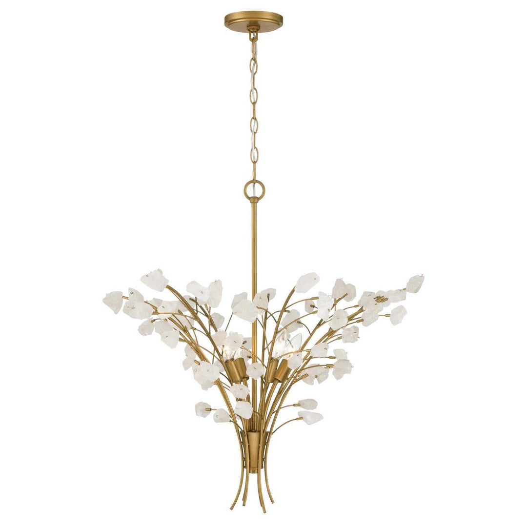 Ramus Six Light Chandelier in Painted Legacy Brass Minka-Lavery