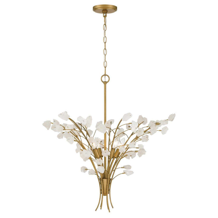 Ramus Six Light Chandelier in Painted Legacy Brass Minka-Lavery