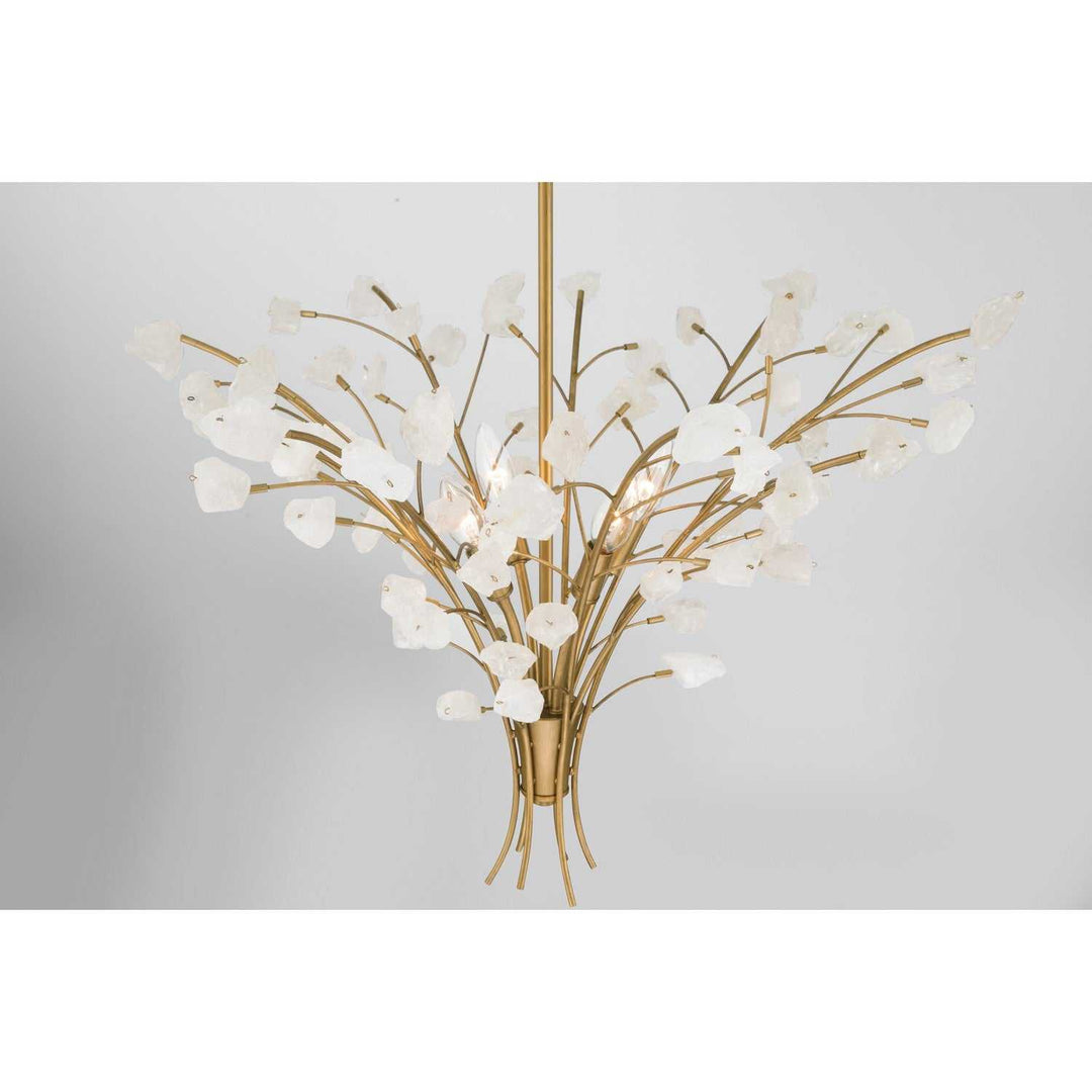Ramus Six Light Chandelier in Painted Legacy Brass Minka-Lavery