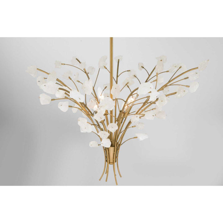 Ramus Six Light Chandelier in Painted Legacy Brass Minka-Lavery