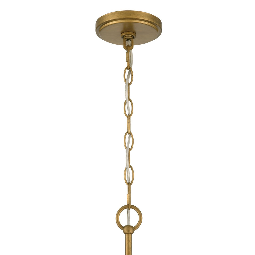 Ramus Six Light Chandelier in Painted Legacy Brass Minka-Lavery
