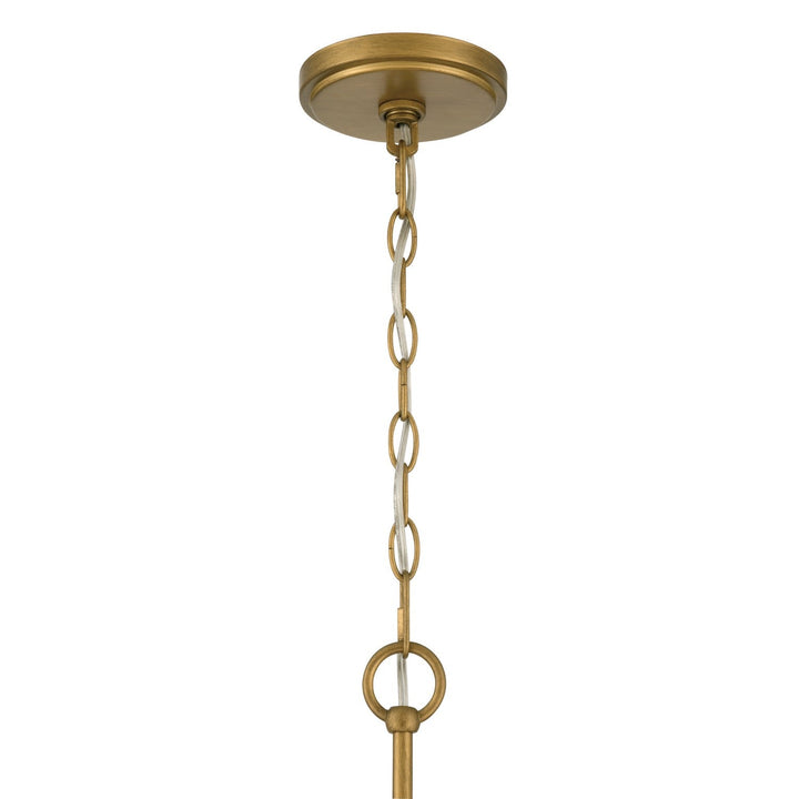 Ramus Six Light Chandelier in Painted Legacy Brass Minka-Lavery