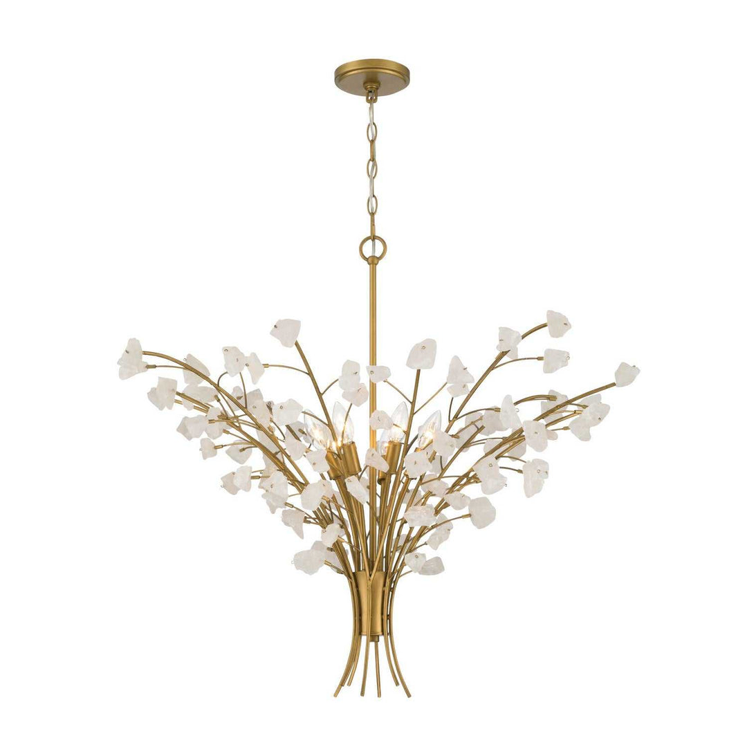 Ramus Eight Light Chandelier in Painted Legacy Brass Minka-Lavery