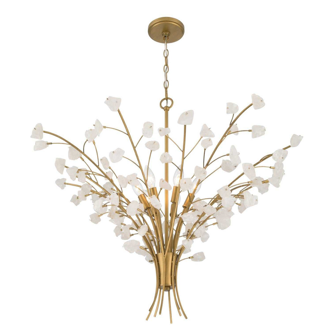 Ramus Eight Light Chandelier in Painted Legacy Brass Minka-Lavery