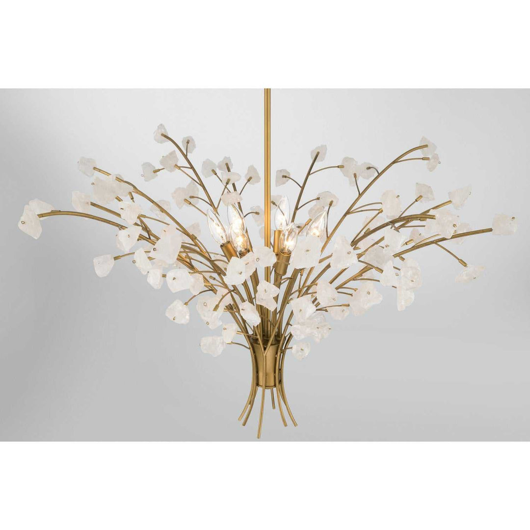 Ramus Eight Light Chandelier in Painted Legacy Brass Minka-Lavery