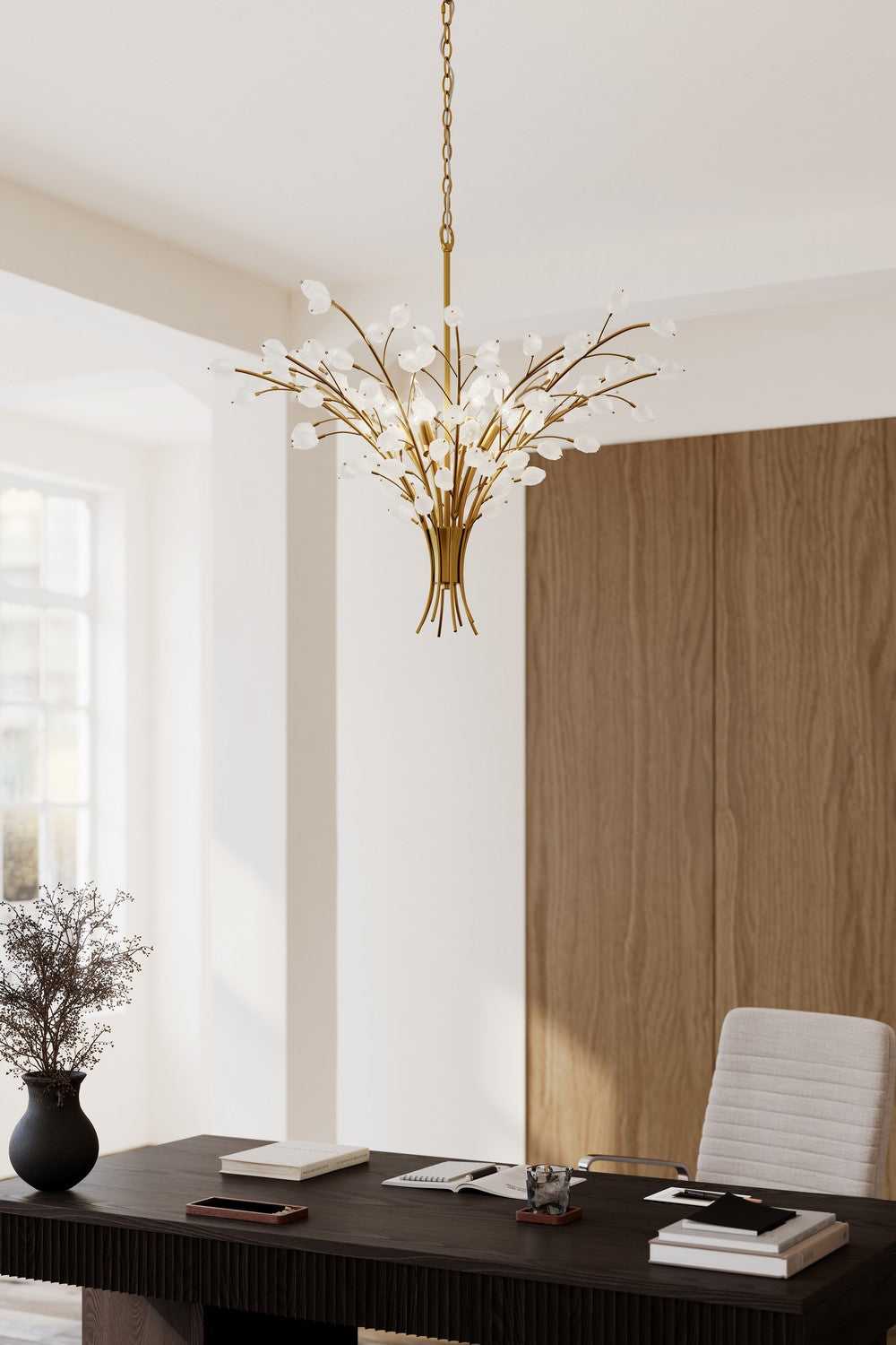 Ramus Eight Light Chandelier in Painted Legacy Brass Minka-Lavery