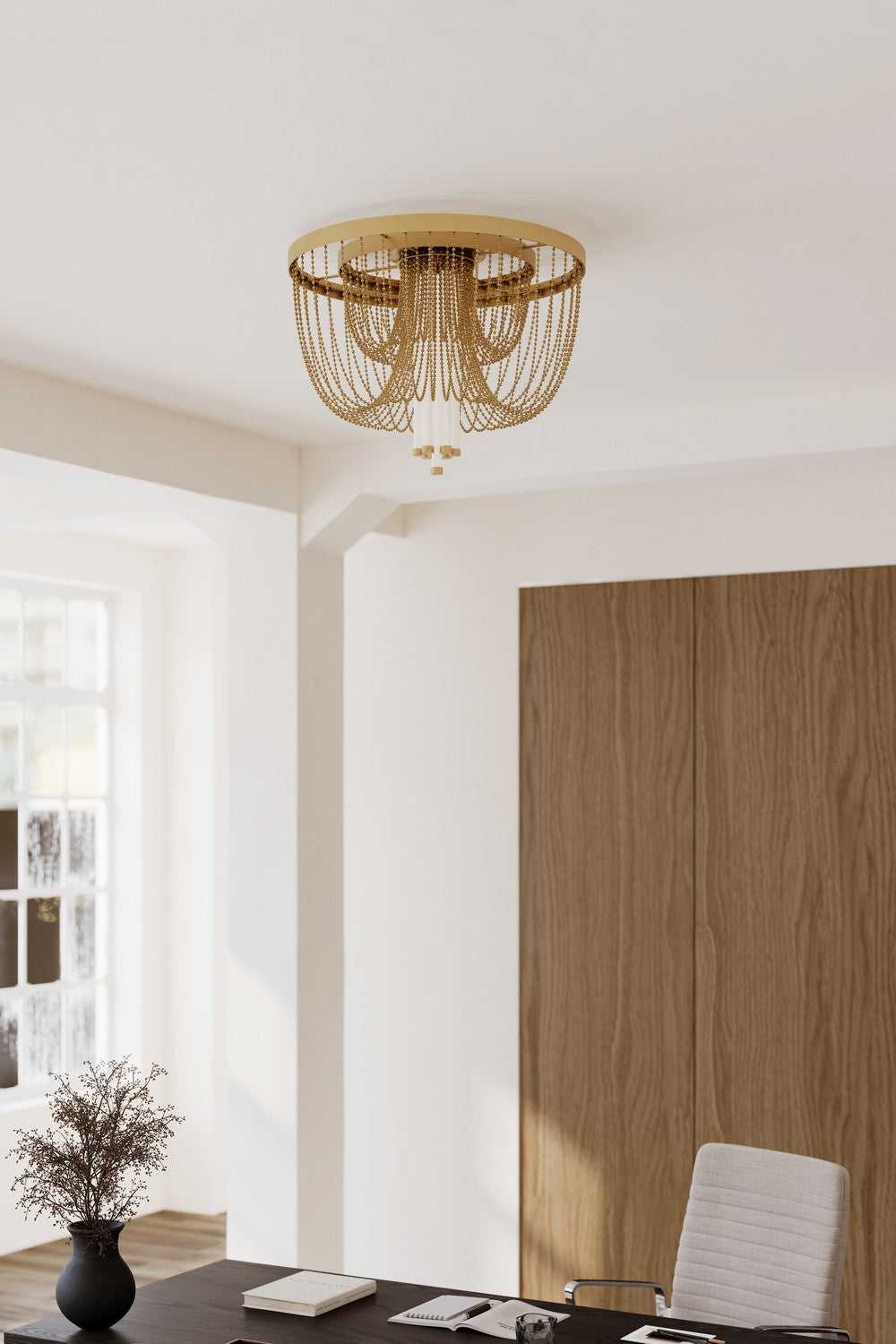 Jezelle LED Flush Mount in Legacy Brass Minka-Lavery