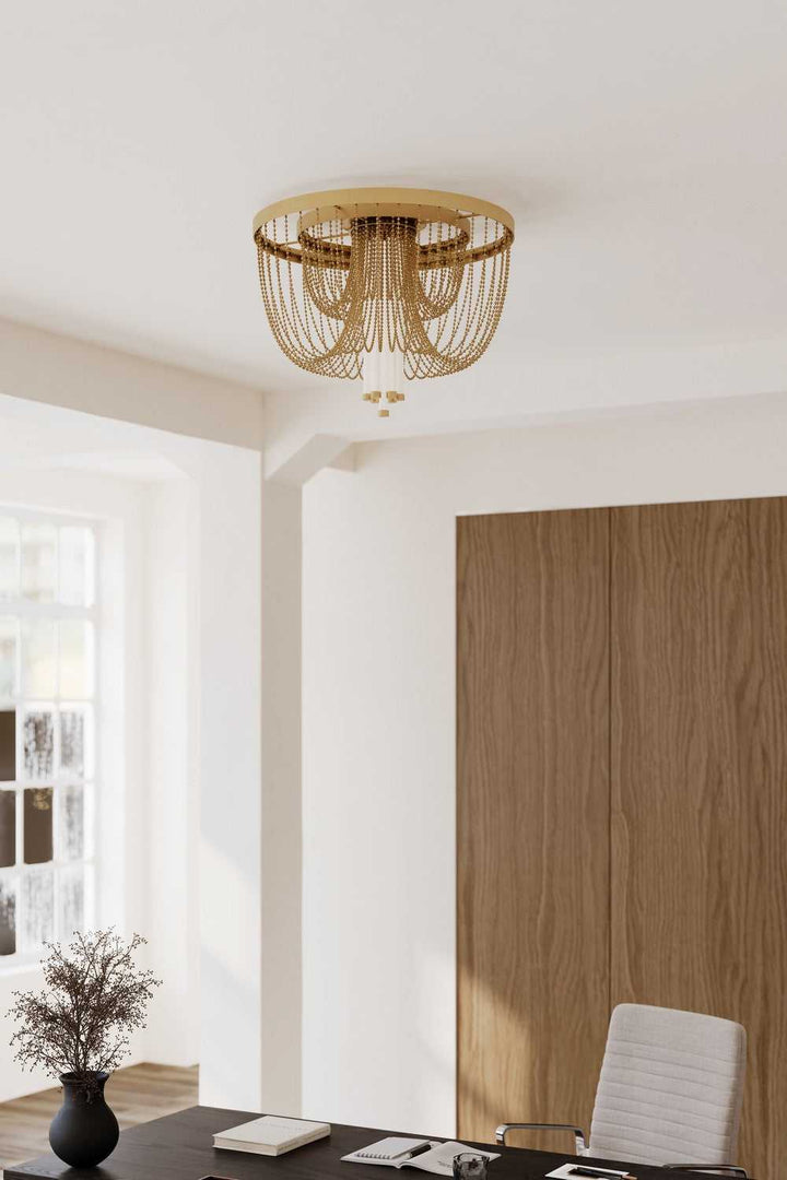 Jezelle LED Flush Mount in Legacy Brass Minka-Lavery