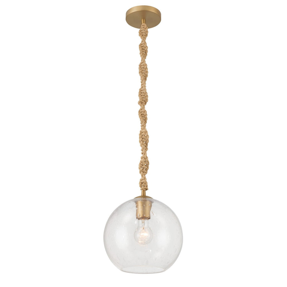 Elyric One Light Mini Pendant in Legacy Brass Minka-Lavery