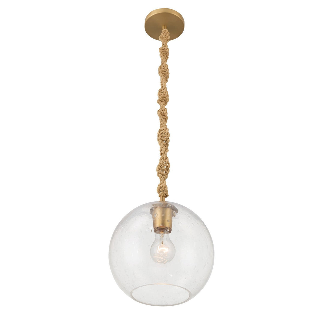 Elyric One Light Mini Pendant in Legacy Brass Minka-Lavery