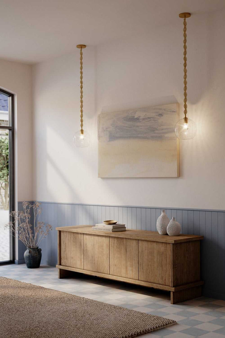 Elyric One Light Mini Pendant in Legacy Brass Minka-Lavery
