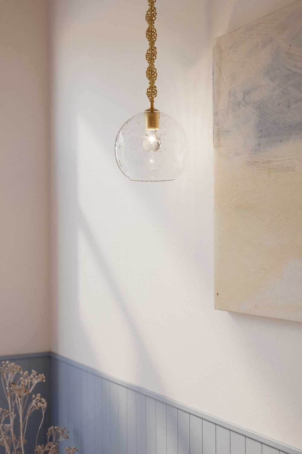 Elyric One Light Mini Pendant in Legacy Brass Minka-Lavery