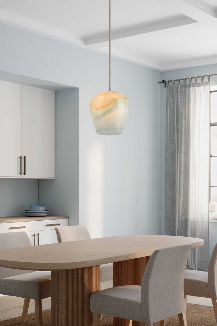 Sandrelle One Light Pendant in Polished Nickel Minka-Lavery