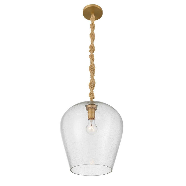 Elyric One Light Pendant in Legacy Brass Minka-Lavery