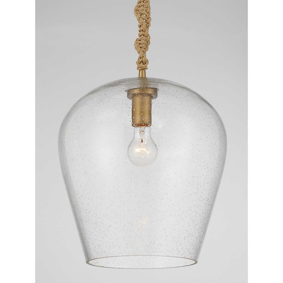 Elyric One Light Pendant in Legacy Brass Minka-Lavery