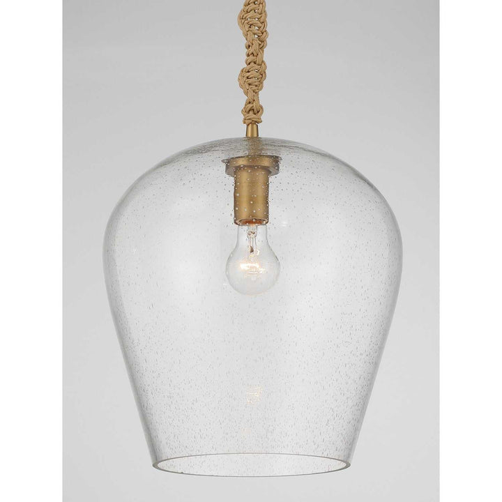 Elyric One Light Pendant in Legacy Brass Minka-Lavery