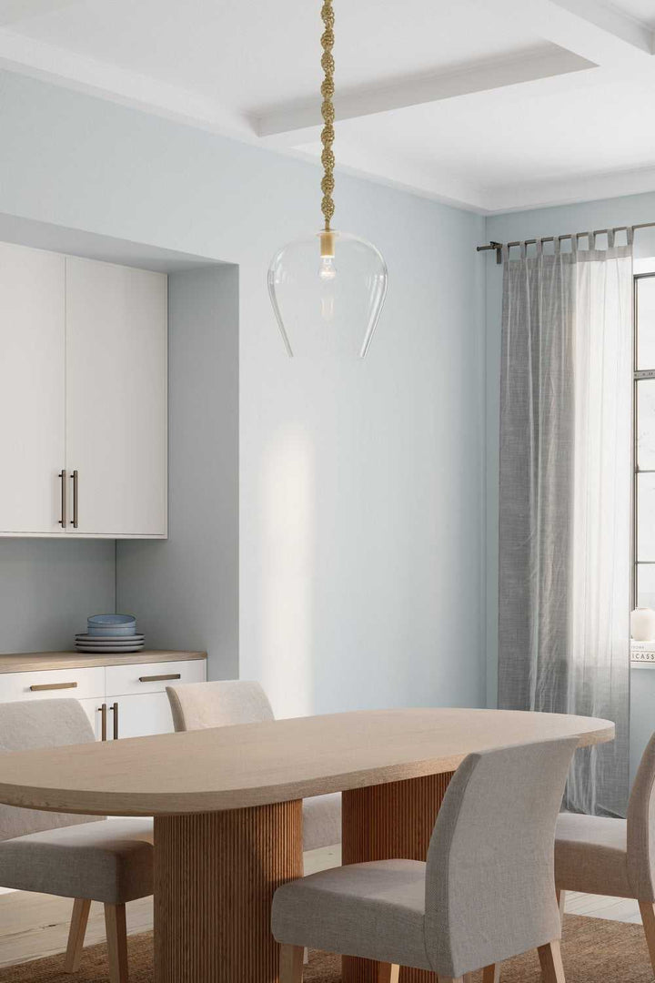 Elyric One Light Pendant in Legacy Brass Minka-Lavery