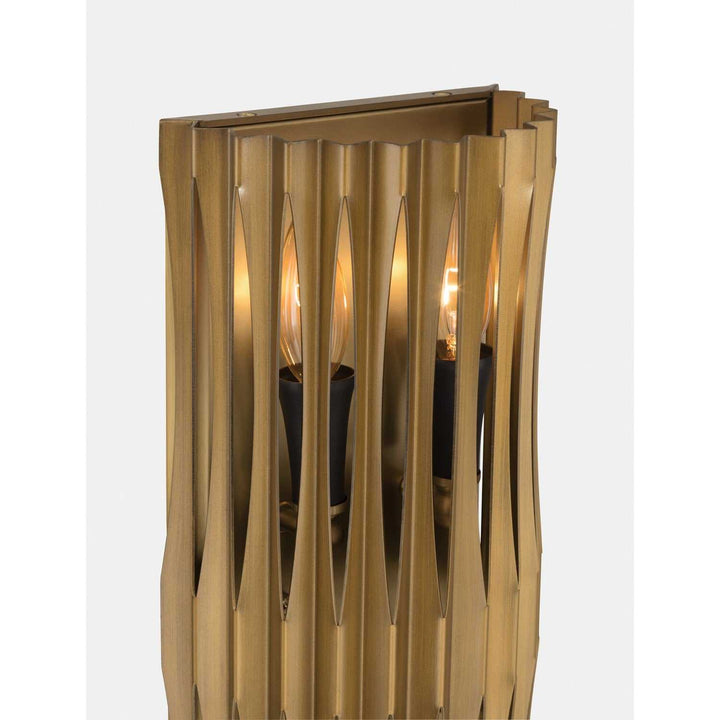 Aven Four Light Wall Sconce in Sand Coal Black Minka-Lavery