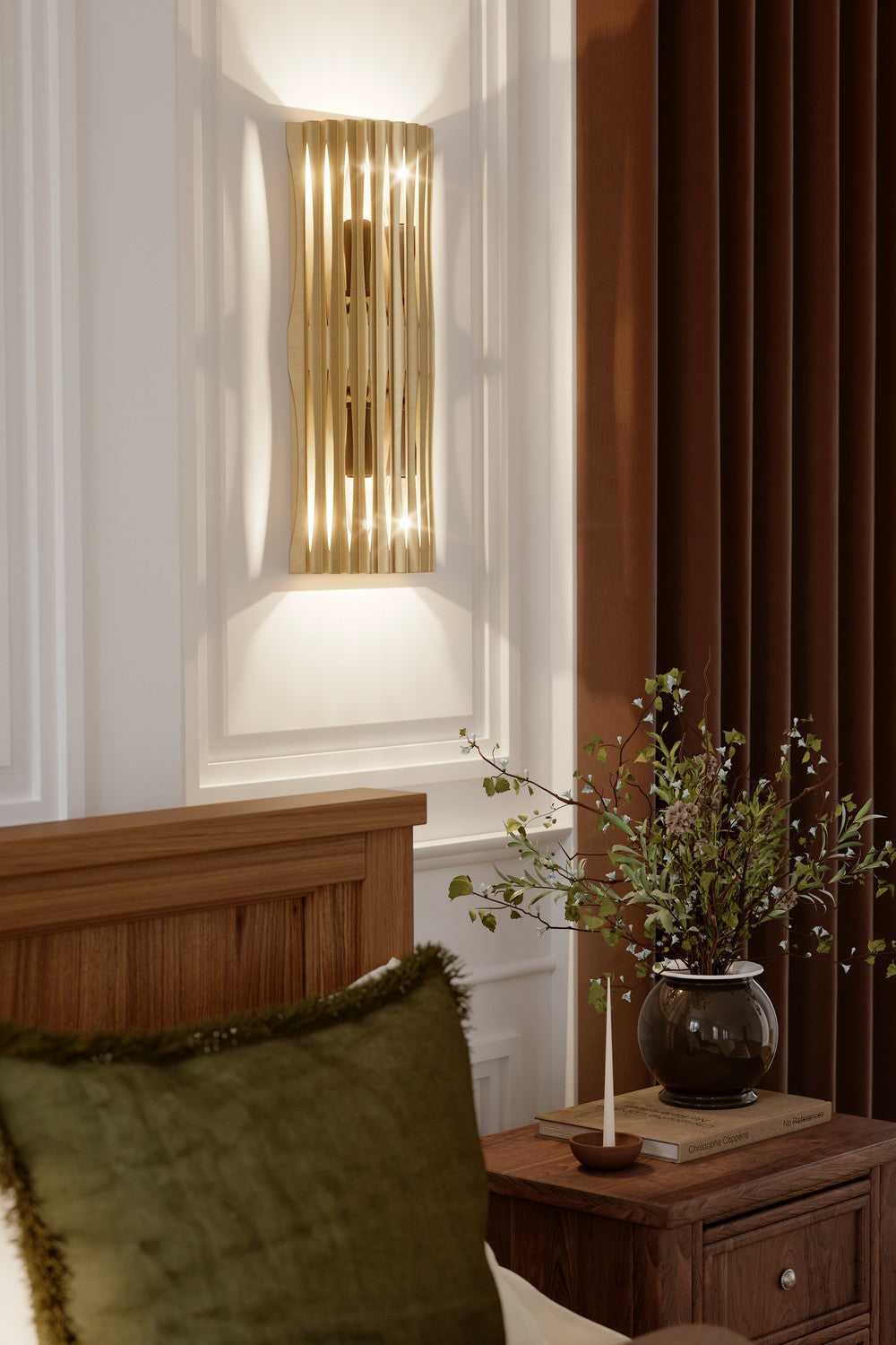 Aven Four Light Wall Sconce in Sand Coal Black Minka-Lavery