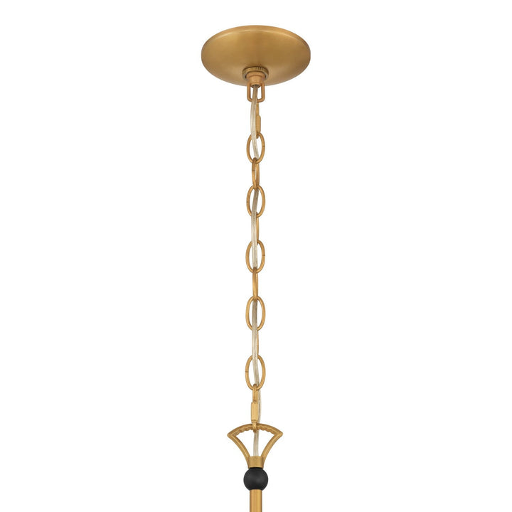 Aven Eight Light Pendant in Sand Coal Black Minka-Lavery