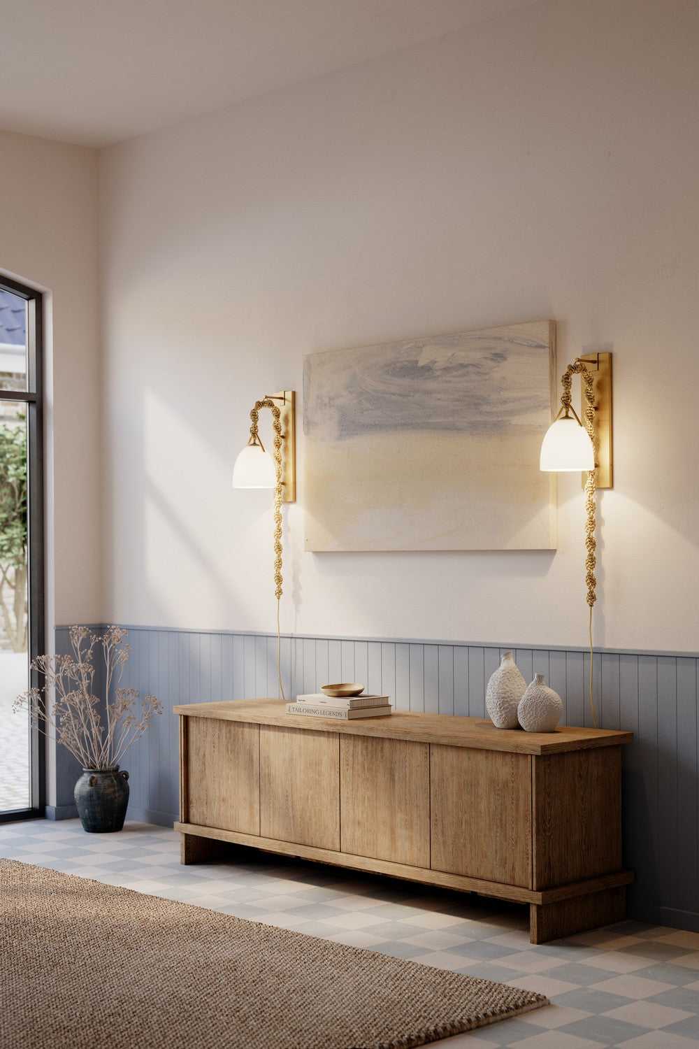 Cordon One Light Wall Sconce in Legacy Brass Minka-Lavery
