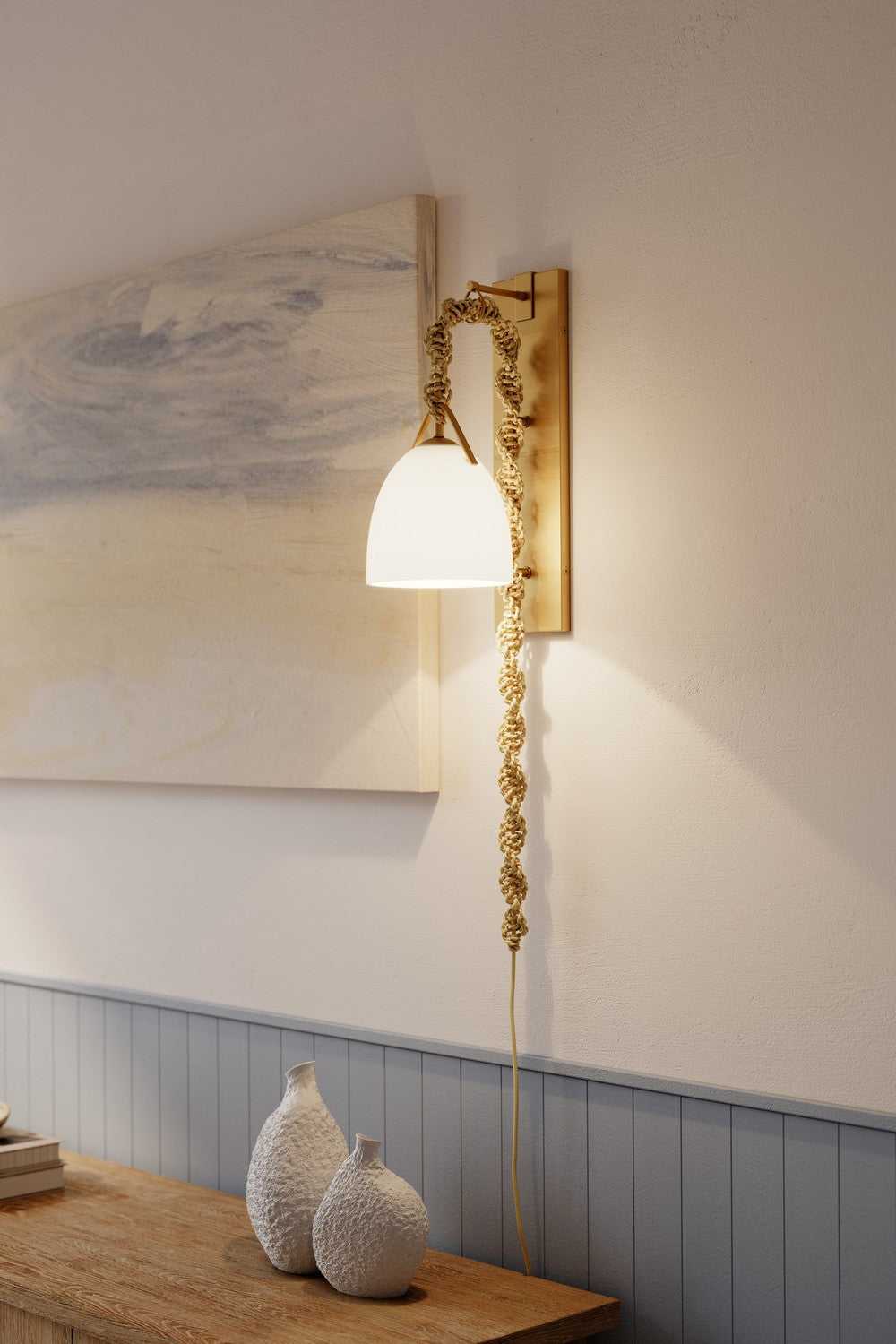 Cordon One Light Wall Sconce in Legacy Brass Minka-Lavery