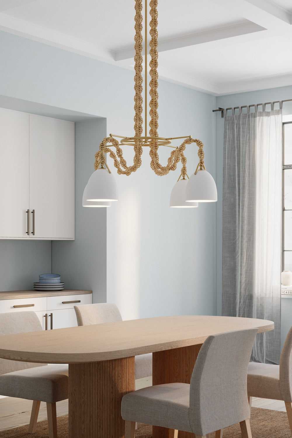 Cordon Four Light Pendant in Legacy Brass Minka-Lavery