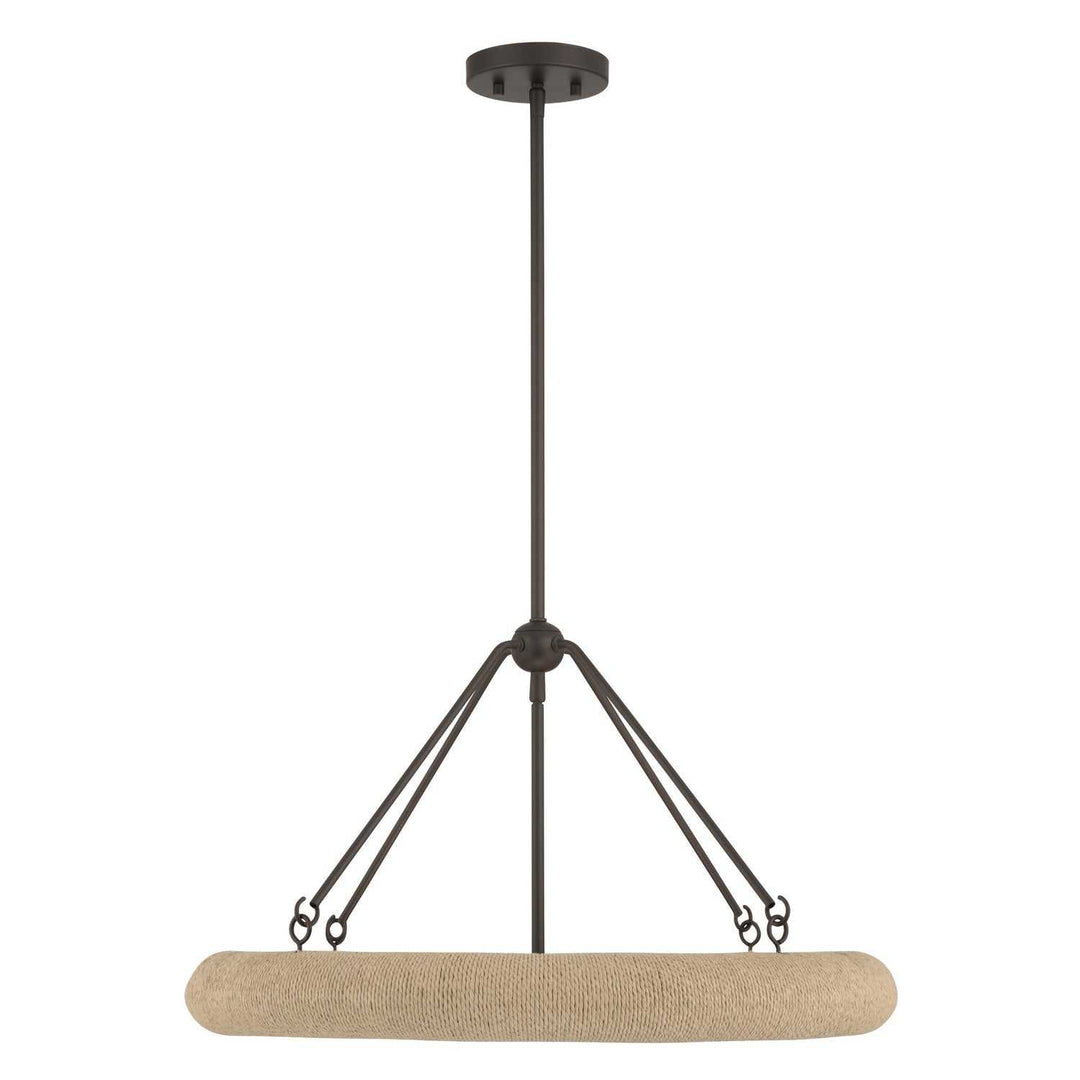 Aeris Five Light Pendant in Dark Bronze Minka-Lavery