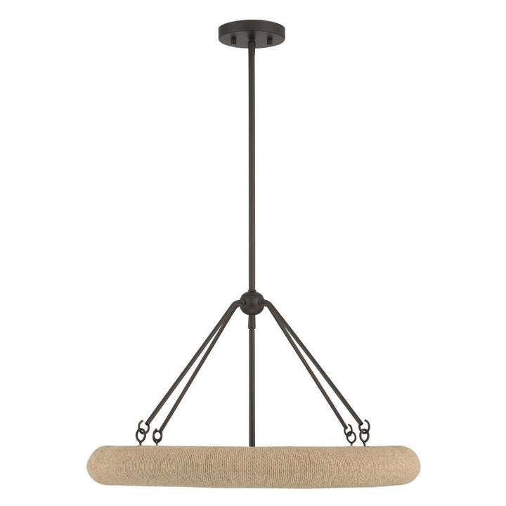 Aeris Five Light Pendant in Dark Bronze Minka-Lavery