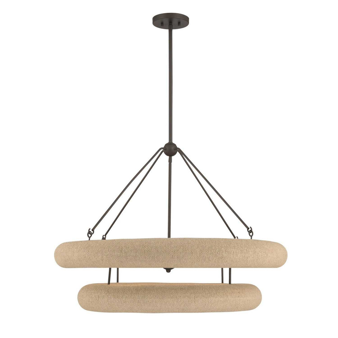 Aeris Eight Light Pendant in Dark Bronze Minka-Lavery