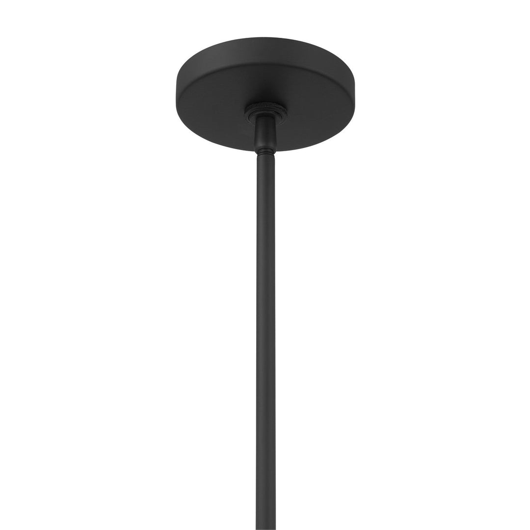 Lorenth One Light Pendant in Dark Matte Black Minka-Lavery