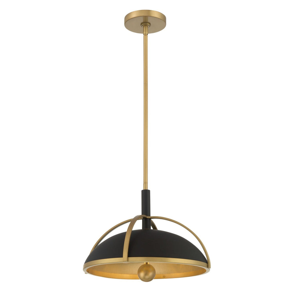Yorkshire Two Light Pendant in Dark Matte Black Minka-Lavery