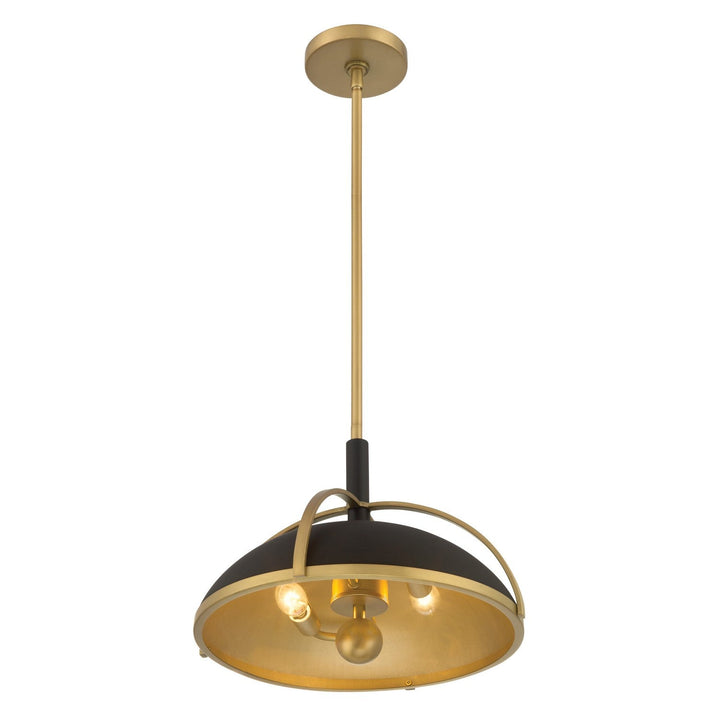 Yorkshire Two Light Pendant in Dark Matte Black Minka-Lavery