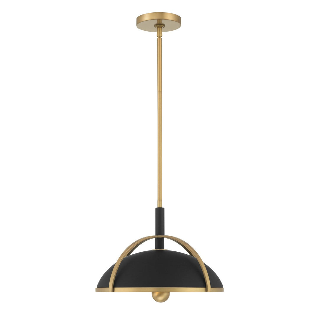 Yorkshire Two Light Pendant in Dark Matte Black Minka-Lavery